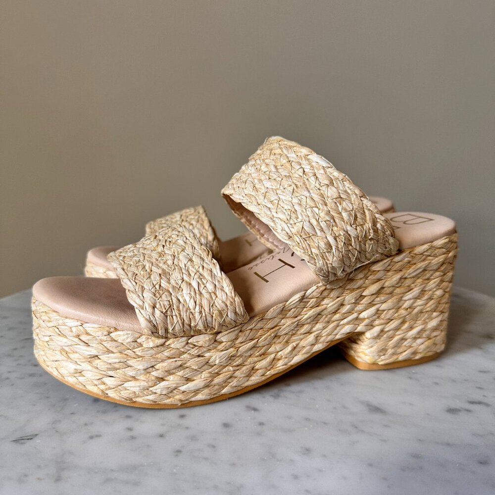BEACH by Matisse Platform Wedges Size: 7– Boho Luxe- Coastal Cowgirl- Resort - Picture 5 of 9